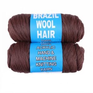 Brazilian Wool Hair Thread in Brown 70g for knitting and crafting