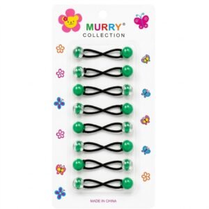 Murry Collection Two Color Hair Bubbles in Clear and Green Mix