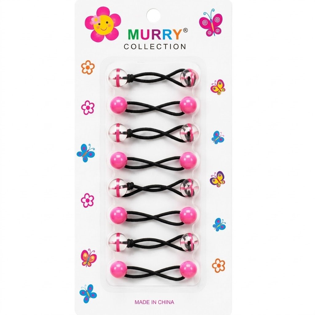 Murry Collection Hair Bubble Two Color Pink & Clear Mix for stylish hairstyles