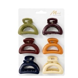 Murry Collection Small Jaw Clips in Mixed Colours - 6 piece set