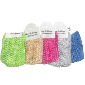 Colorful fabric headbands with holes for versatile styling
