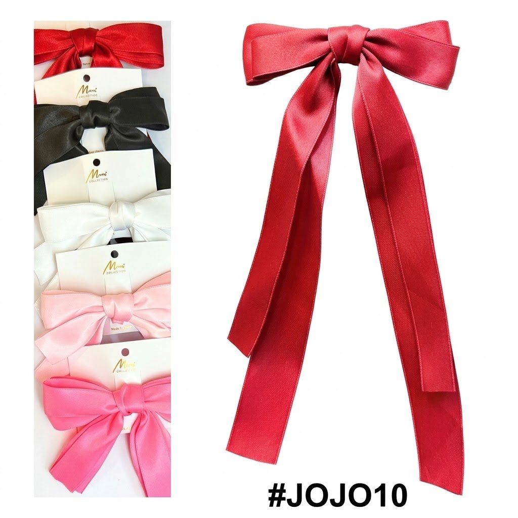 Fancy Jojo Hair Clip in Multi-Color with Long Tail Design