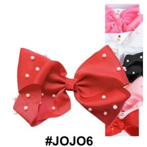 Fancy Jojo Hair Clip in mixed colors with beads