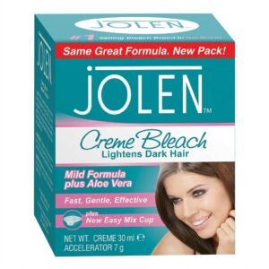 Jolen Cream Bleach 30ml with Aloe Vera for hair lightening
