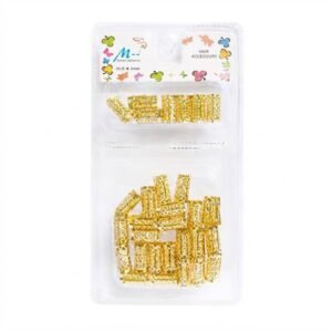 Metil Tube Clip Large Size Gold for Hair Styling