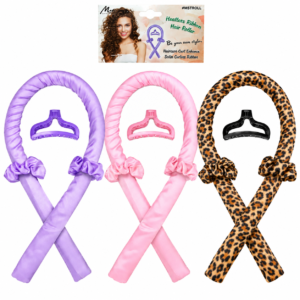 Murry Collection Heat Less Curling Rod Head Band with Hair Clip Mix