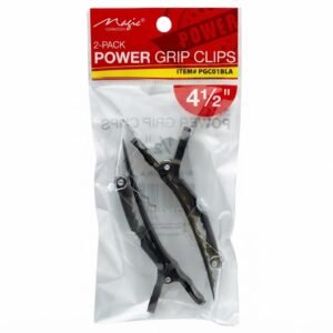 Magic Power Grip Clips in Black & Clear for secure hair styling