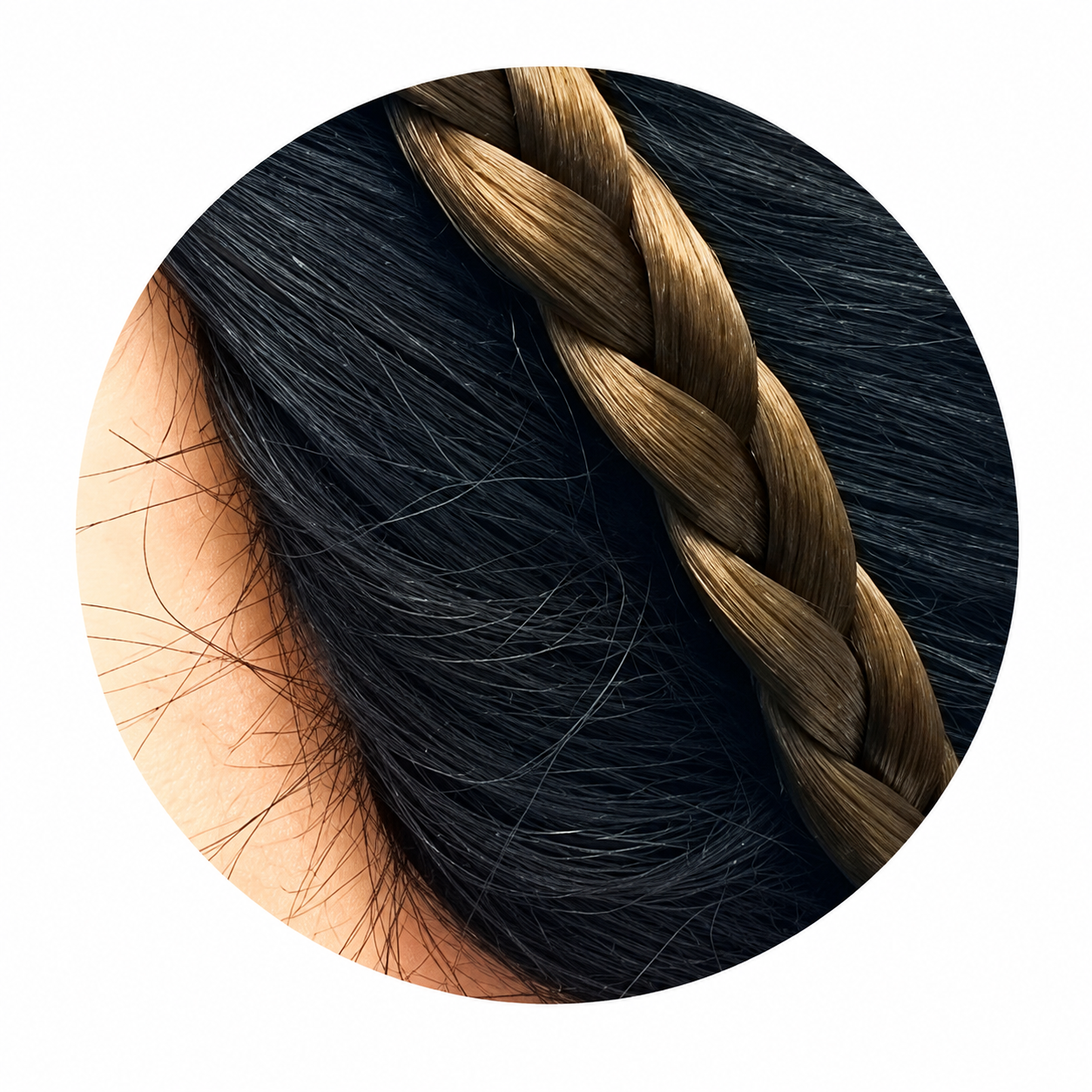 Natural braided hair bane for stylish everyday wear