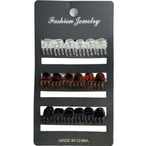 Mixed colour tiny hair clips set for stylish hair styling