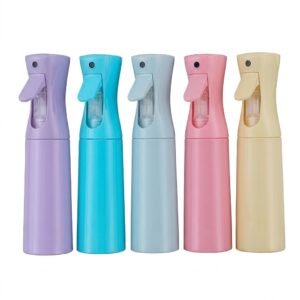Assorted color mist spray bottles for hair and gardening use