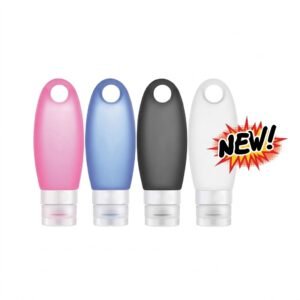 Assorted colour travel spray bottles for cosmetics and personal care