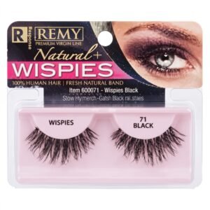 Remy Natural False Lashes 71 Wispies Black #71WSP