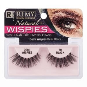 Remy Natural False Lashes - 70 Demi Wispies Black (#70DEMI)