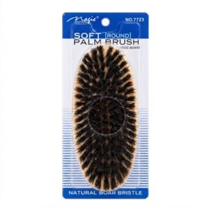 Magic Soft Round Palm Brush Natural Boar Bristle #7723