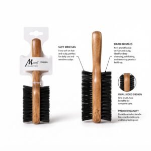 Wooden Bristle Brush Murry Collection #CB003D