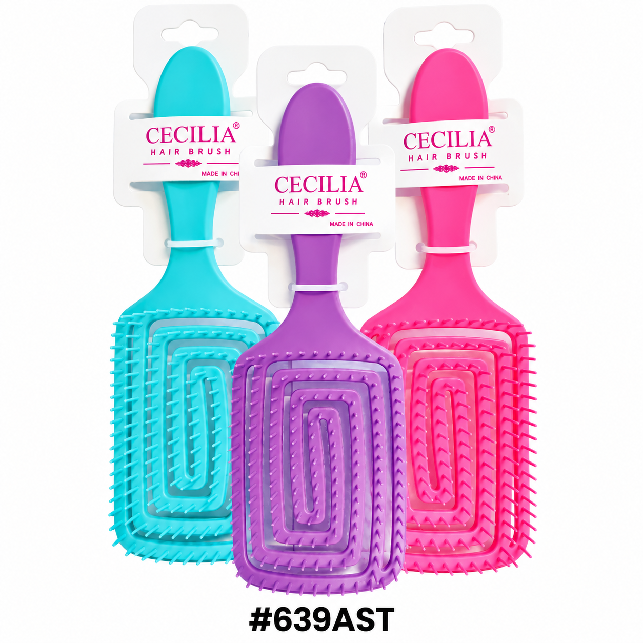 Brush Detangling Paddle Mix Colour 1Pcs #639AST