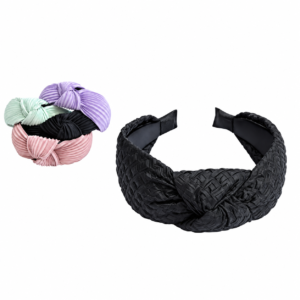 Murry Collection Fancy Fabric Headband in Black 1Pcs #HB508