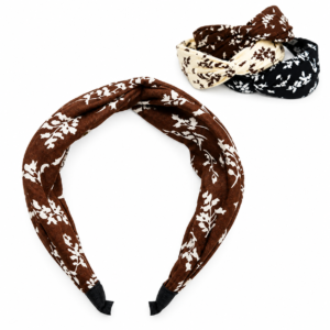 Fancy Headband Mix Design in Floral Patterns Ast Colours 1Pcs #HB403
