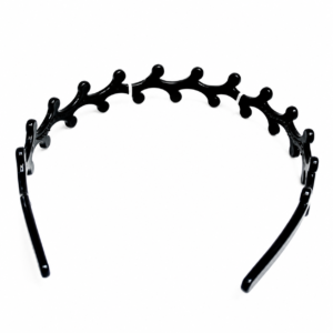 Leafy Style Plastic Headband in Black #PP39